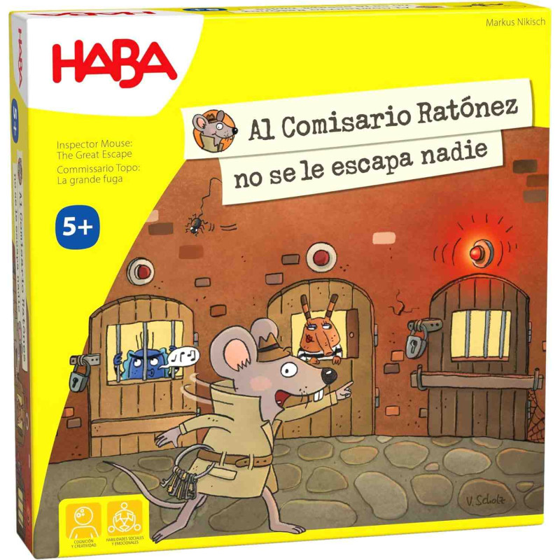 AL COMISARIO RATONEZ NO LE ESCAPA NADIE Juego de mesa Haba 306117